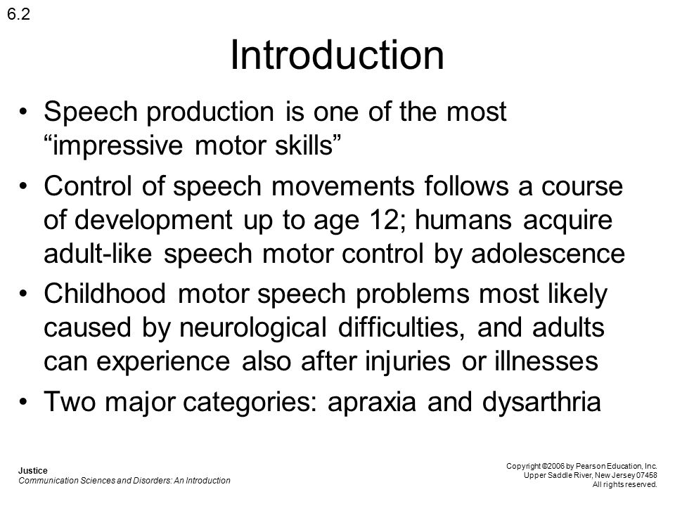 Chapter 6: Motor Speech Disorders: Apraxia and Dysarthria - ppt 